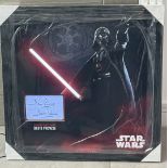 STAR WARS PRESENTATION, HAND SIGNED BY DAVID PROWSE 'DARTH VADER' - LED LIGHT SABER & COA - NO VAT !