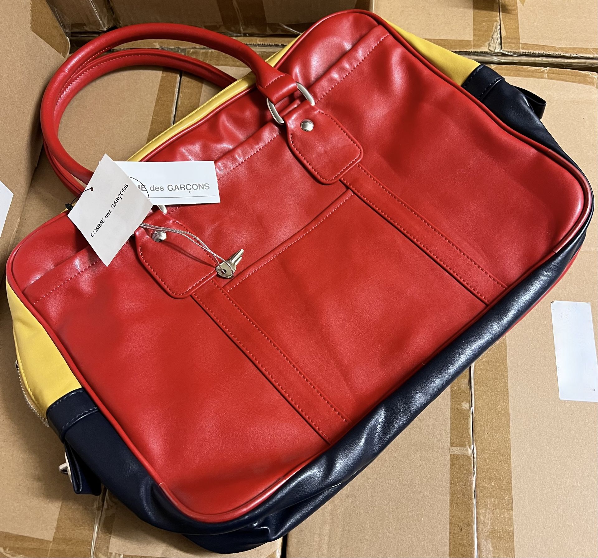 Comme Des GarÃ§ons Briefcase in Red Artificial Leather â€“ NEW â€“ RRP Â£175 ! - Image 2 of 9