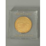 Stirling Castle 22ct Gold Plated Coin / Medal - NO VAT !