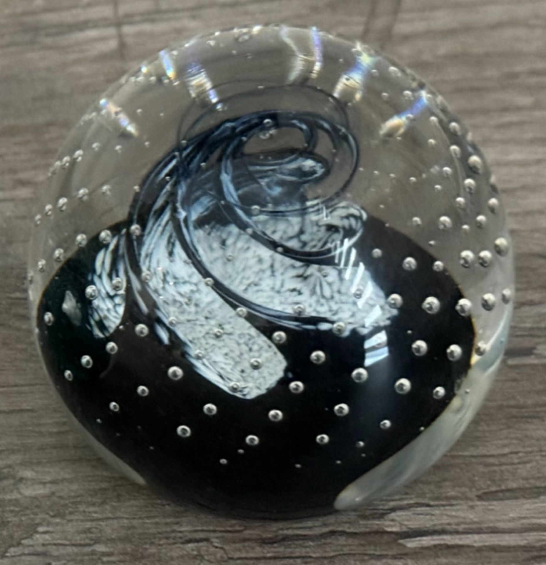 Caithness Scotland Cauldron Black Clear Glass Art 3â€ Paperweight - NO VAT ! - Image 4 of 5