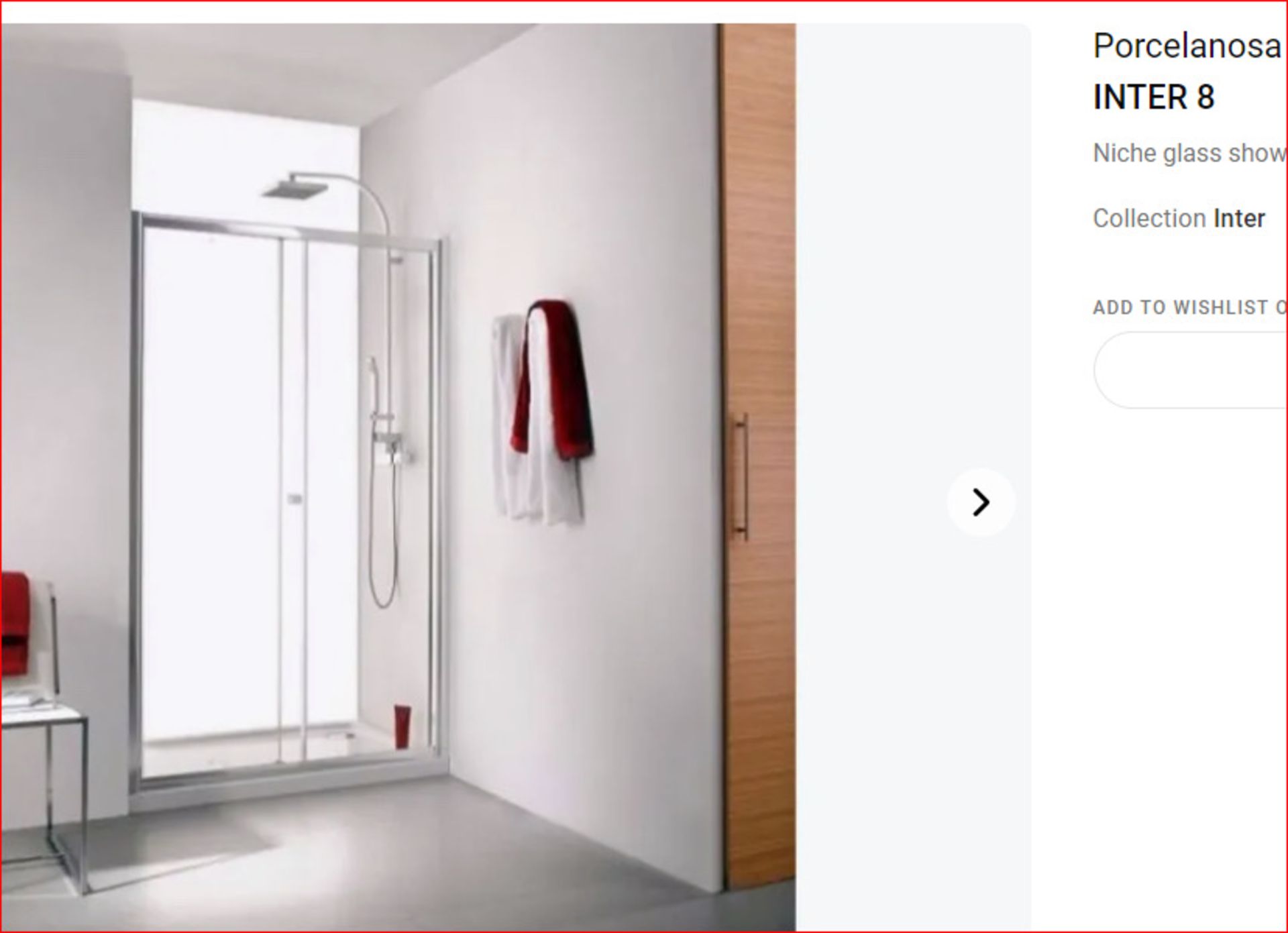 PORCELANOSA Mamparas Shower Door 90cm- New, but open box - BIG RRP - NO VAT!