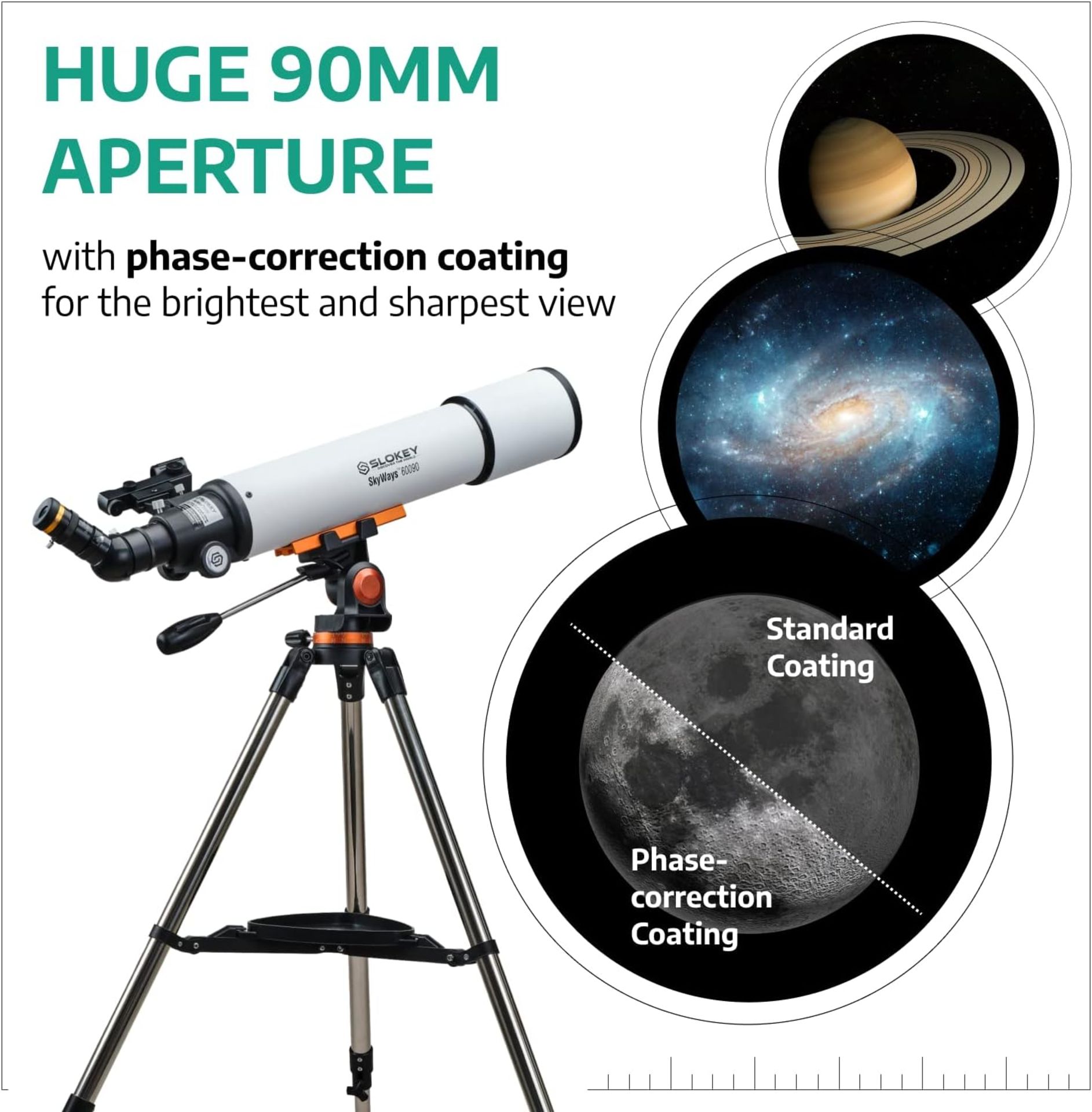Slokey 60090 SKYWAYS TELESCOPE FOR ASTRONOMY WITH ACCESSORIES (NEW) - AMAZON PRICE Â£299.99! - Image 6 of 9