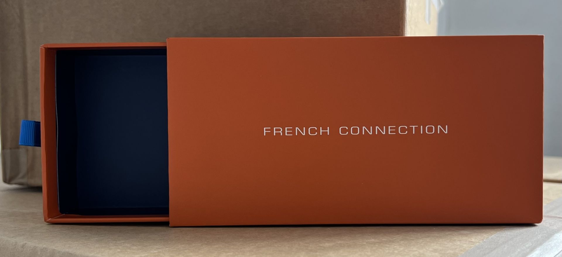 176 x French Connection Glasses / Sunglasses Orange Boxes - (NEW) - SELL FOR Â£880+ !
