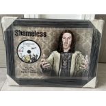 Shamelessâ€™ Framed DVD Presentation Signed by David Threlfall as â€˜Frank Gallagherâ€™ with COA - N