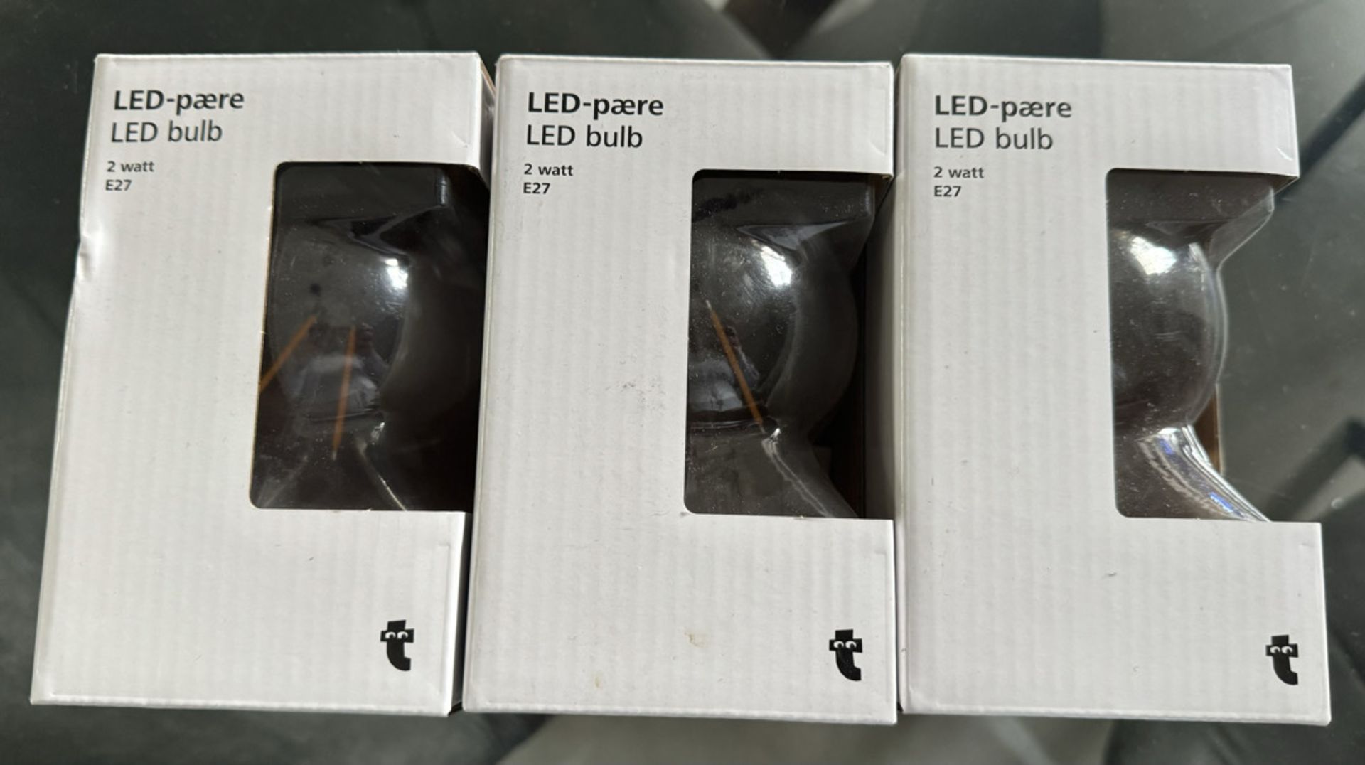 3 x LED Bulbs 2W E27 2200k - NEW & BOXED