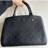 Black Louis Vuitton Montaigne Bag - MINT, AS NEW- NO VAT - RRP Â£2,450+ !