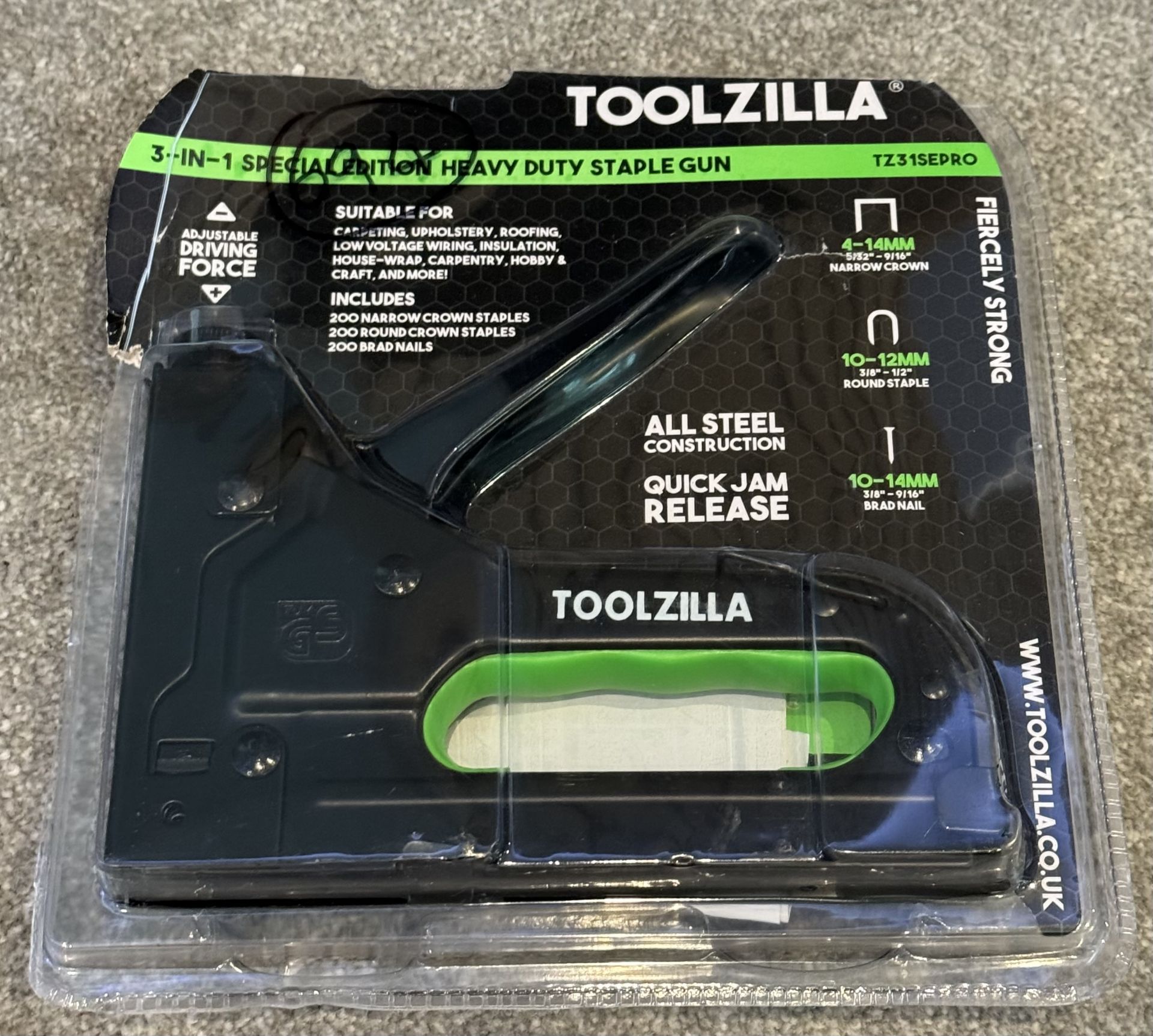 RAW RETURN - Toolzilla 3-in-1 Special Ed Heavy Duty Staple Gun - Image 2 of 3