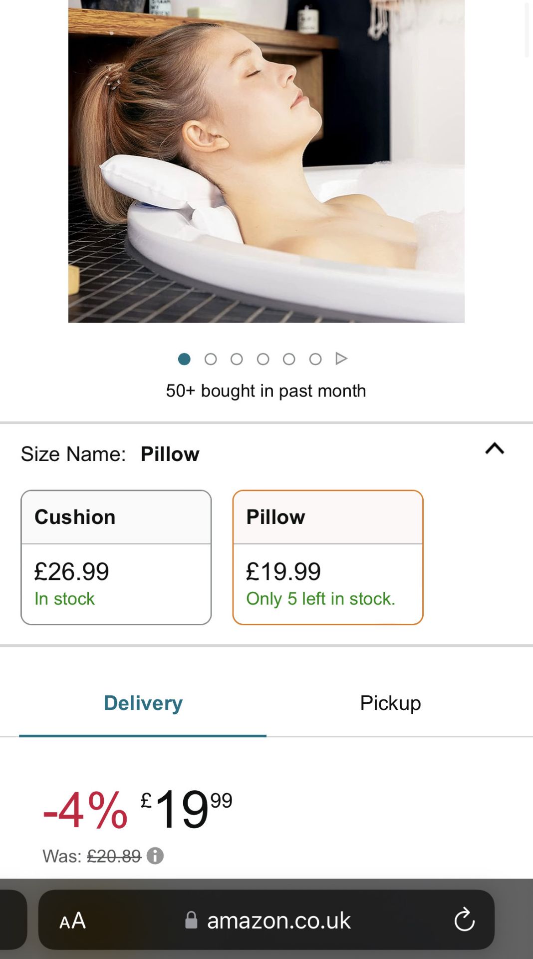 2 x Tranquility Beauty Bath Pillows - RRP Â£39.98 ! - Bild 2 aus 3