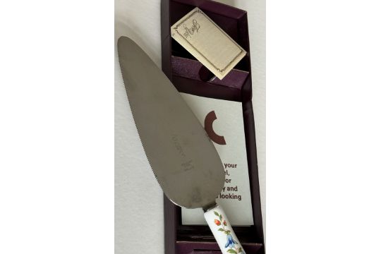 Aynsley Vintage Porcelain Handle England Pie Server / Cake Slicer Knife - (Needs Polish) - NO VAT! - Image 2 of 6