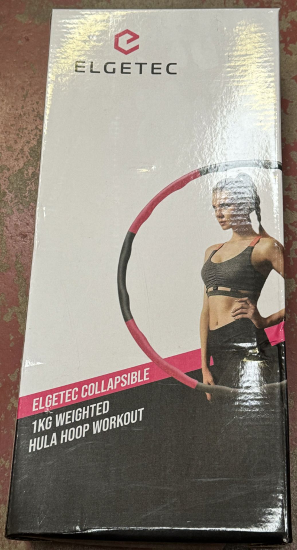 Elgetec Collapsible 1kg Weighted Hula Hoop - BRAND NEW & BOXED