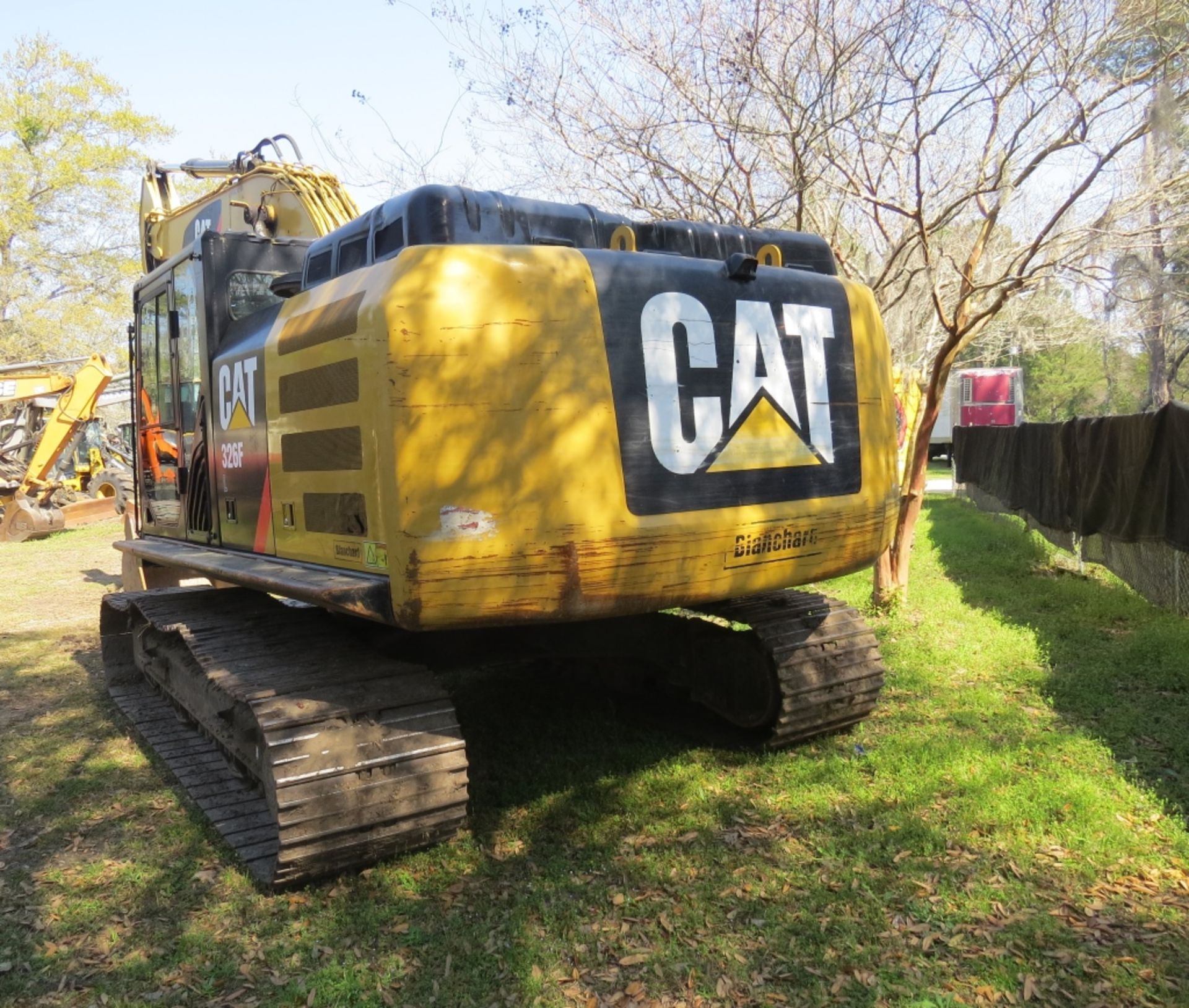 2017 CAT 326FL Excavator Cab A/C 48" Bucket & CAT Thumb 6334 hours showing Auxillary Hydraulics S/N: - Image 5 of 23
