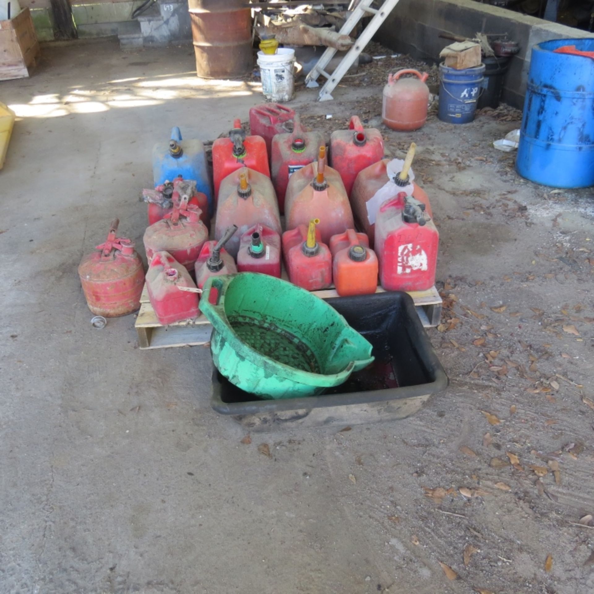 Lot of gas cans