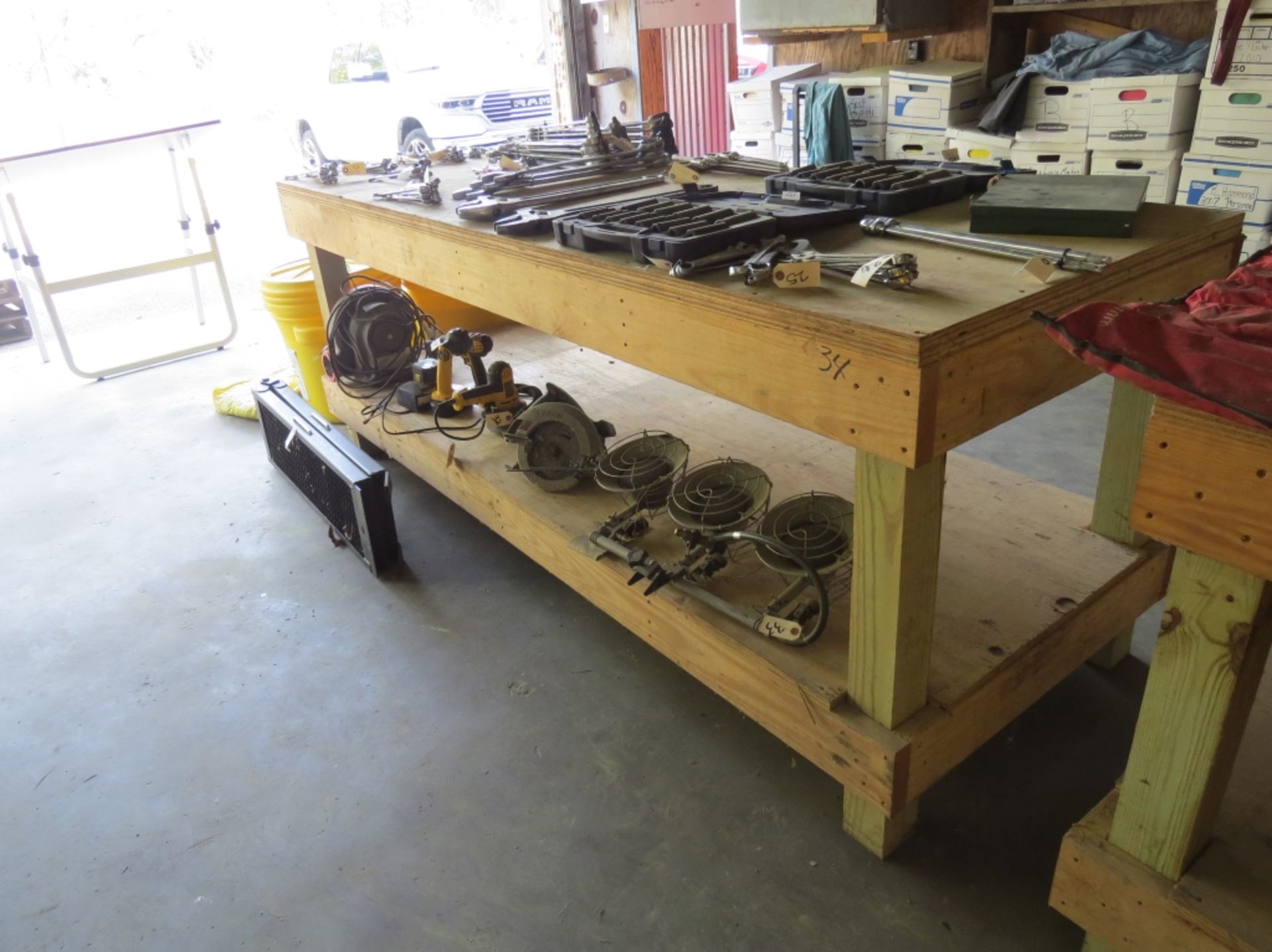 Heavy Duty Wooden Shop Table 8x3x3