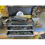 Stanley Tool Box w/assorted tools