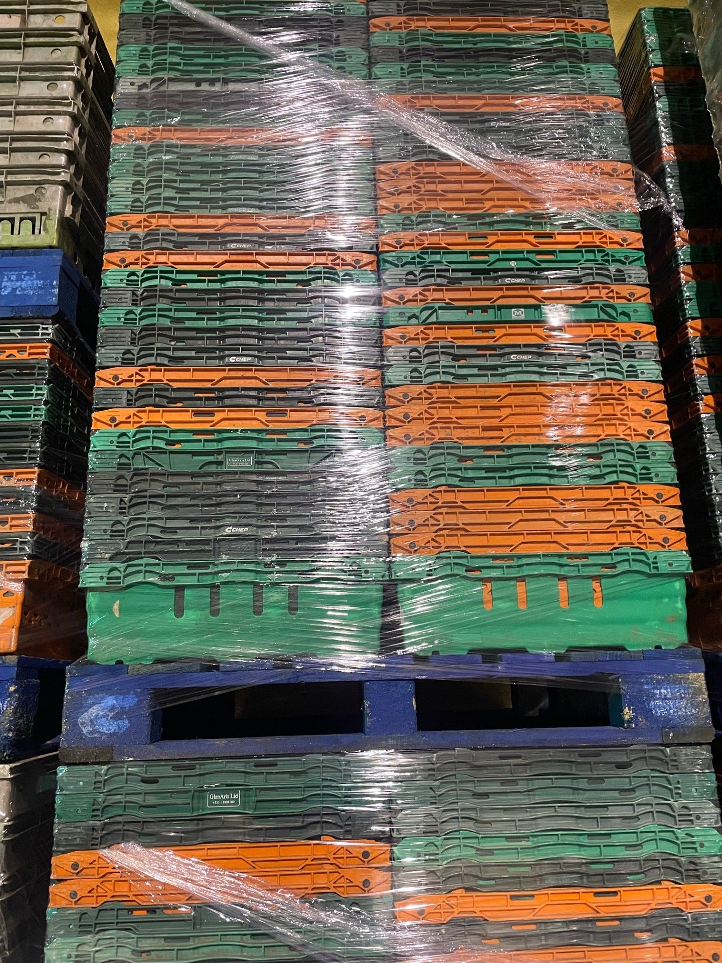 Crates x 700 on 5 pallets