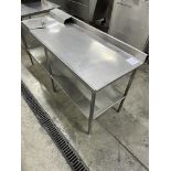 Stainless steel table