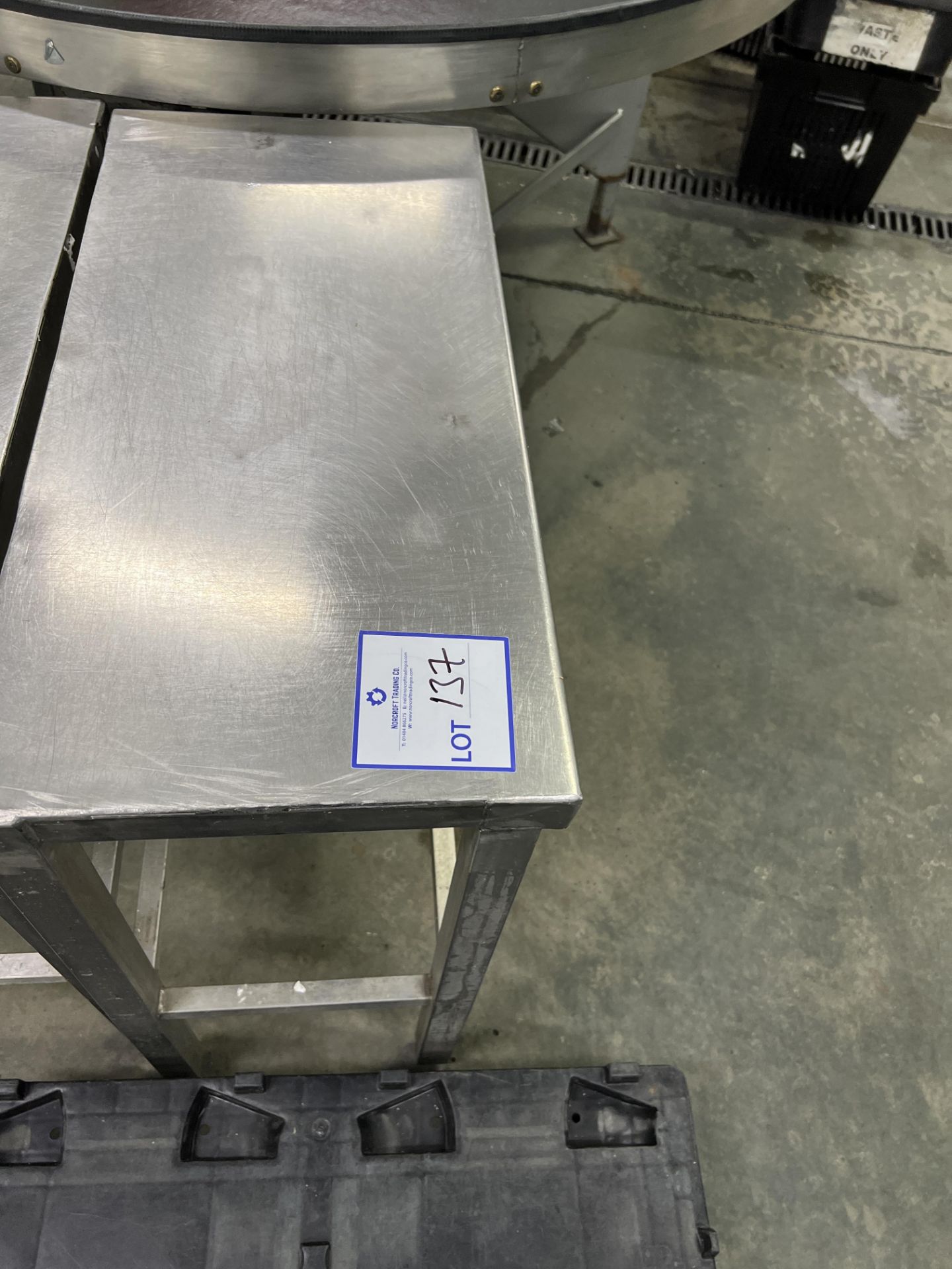 Stainless steel table