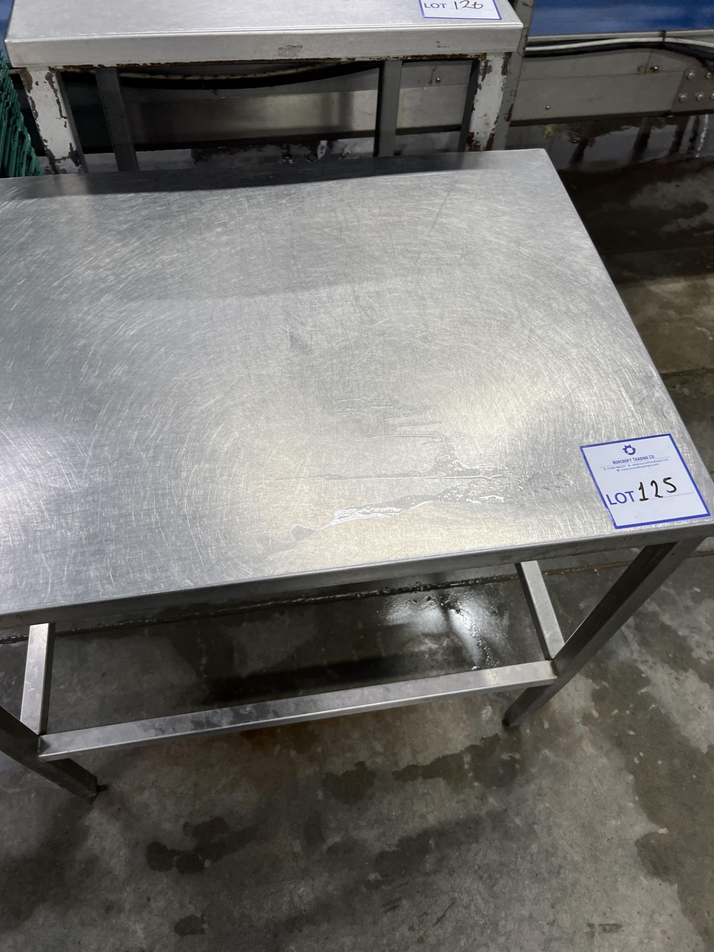 Stainless steel table