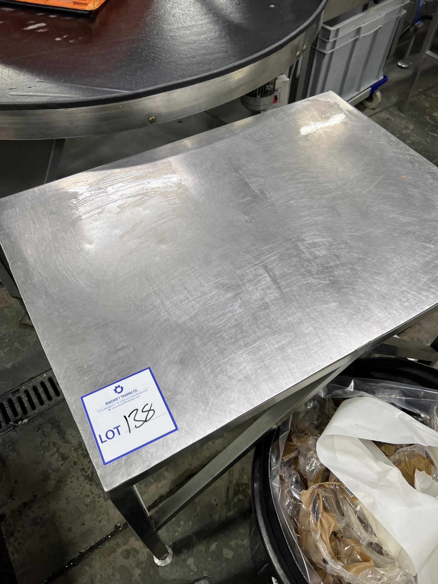 Stainless steel table