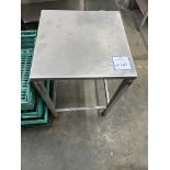 Stainless steel table