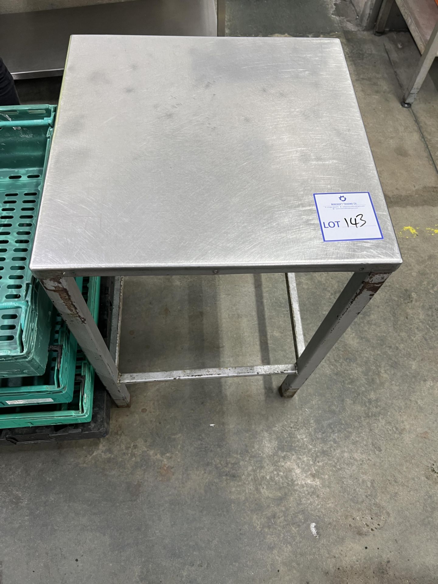 Stainless steel table