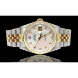 Rolex - Rolex Datejust, Oyster Perpetual, Ref. Nr. 6613, Y211729 ,bicolor, Stahl/Gold 18K, 36 mm,