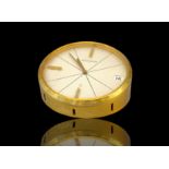 8-Tage Tischuhr "Jaeger LeCoultre", 383 , mechanisch, (Handaufzug), Ø 9,5 cm, funktionstüchtig