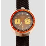 Vintage Armbanduhr der Marke "Seiko" Mod. Bullhead, Chronograph, Automatikwerk, Werk und Stopffuhr