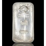 Silber Barren 1000g., 999/000 Degussa, 7,5x4,5x3,0cm