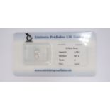 Loser Brillant 0,79 ct., G - VVS1, anbei Zertifikat vom Edelstein Prüflabor, eingeschweißt