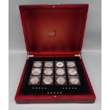 Fabulous 15 Silber Münzen 2011, in Koffer, Feinsilber