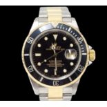 Rolex - Rolex Oyster Perpetual Date Submariner,Ref. Nr. 16233 in bicolor, Stahl/Gold, anbei Box un