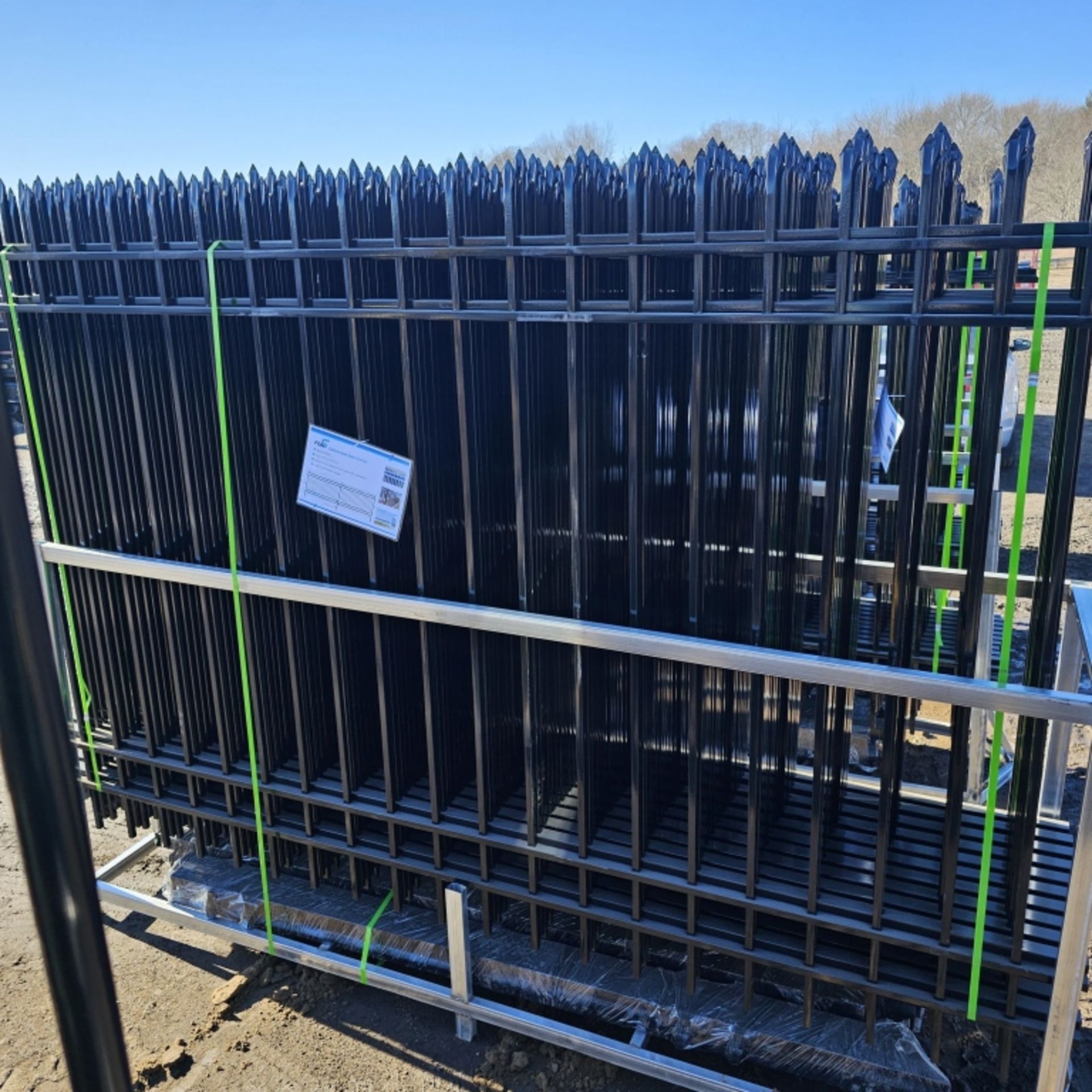 (20) 10 ft x 7 Ft Galvanized Steel Fence with(21) Posts with connectors