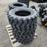 4x 10-16.5 Skid steer Tires