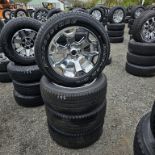 4x Bridgestone 275 55 20 Tires On Aluminum Rims