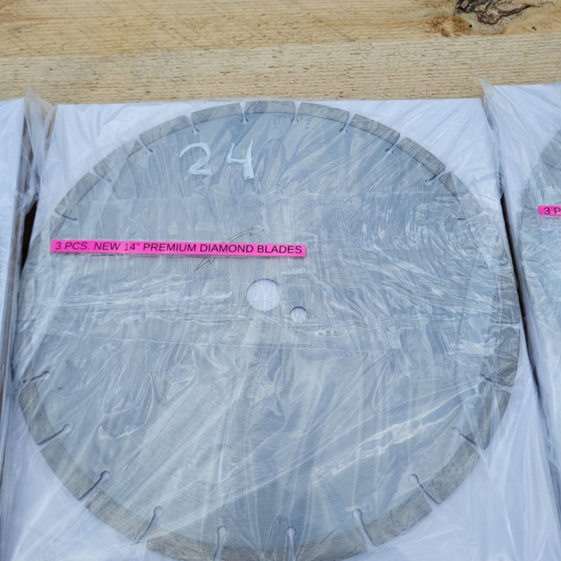 3 pcs new 14" premium diamond blades