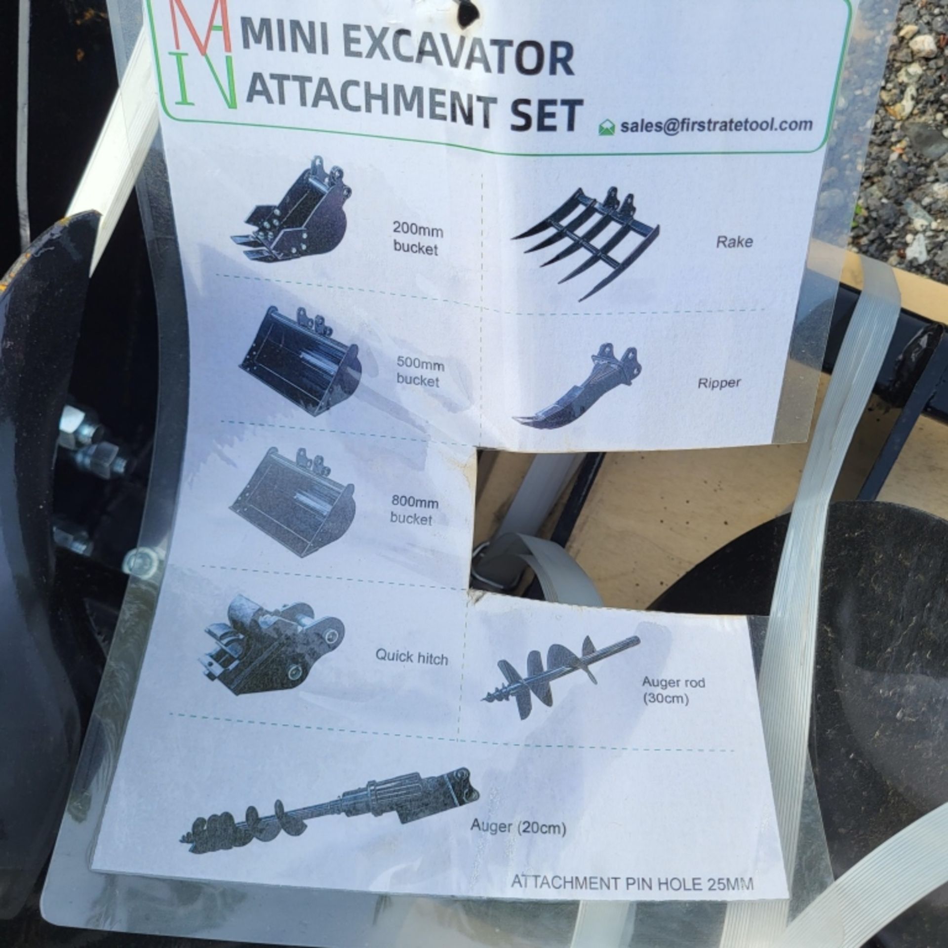 Mini excavator attachment set - Image 2 of 2