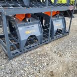 Skid Steer Rock Skeleton Grapple Attachment