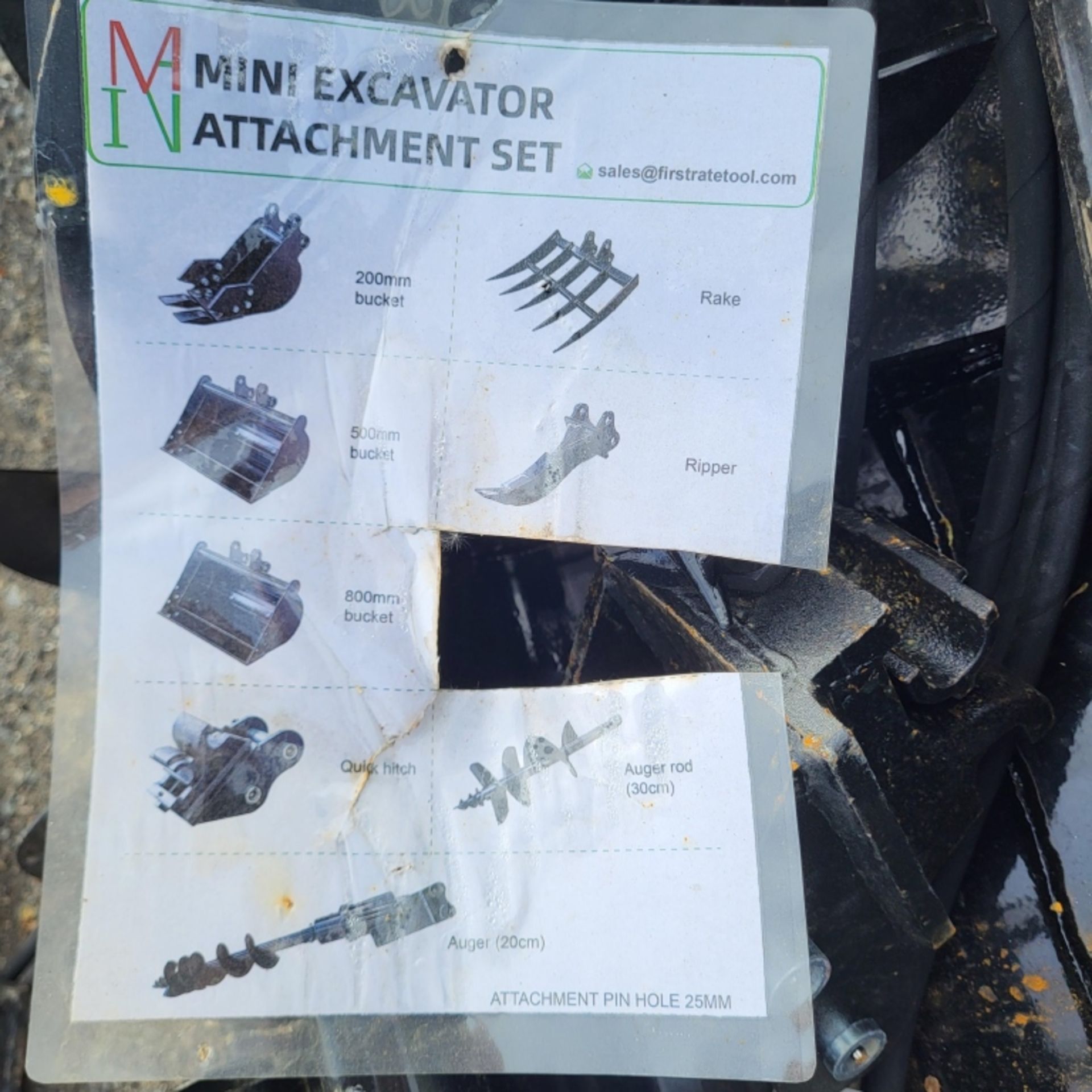 Miva Mini excavator attachment set - Image 2 of 2