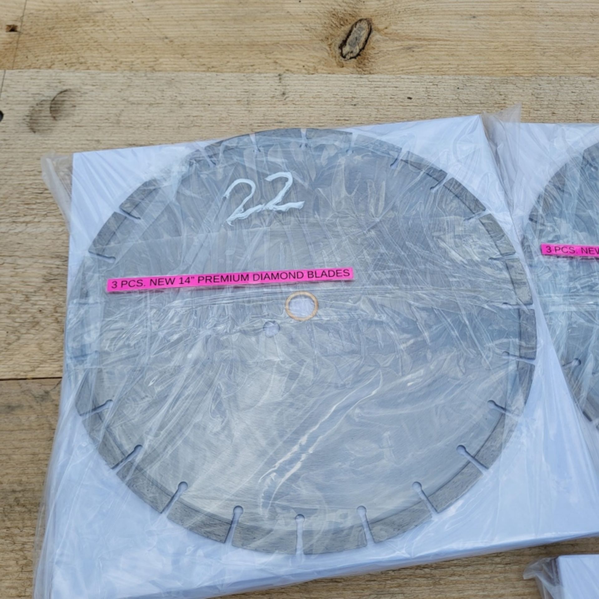 3 pcs new 14" premium diamond blades