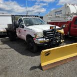 2003 Ford F450 Flatbed With Plow