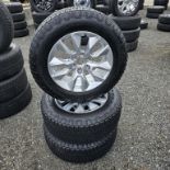 3x Goodyear 275 60 20 Tires On Aluminum Rims