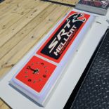 Srt hellcat led sign with clock