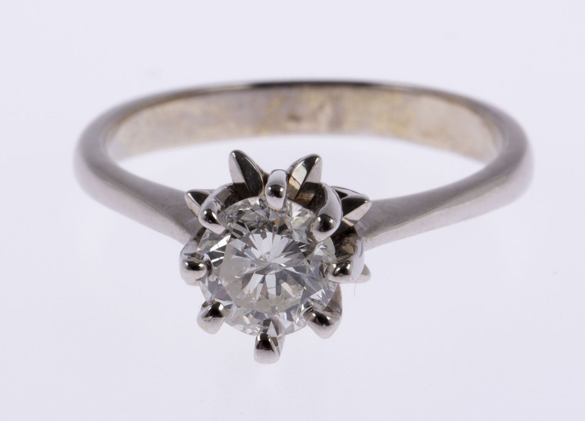 Solitär-Diamant-Ring Weißgold 585. - Image 2 of 3