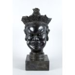 Kopf einer Wächterfigur Bronze,