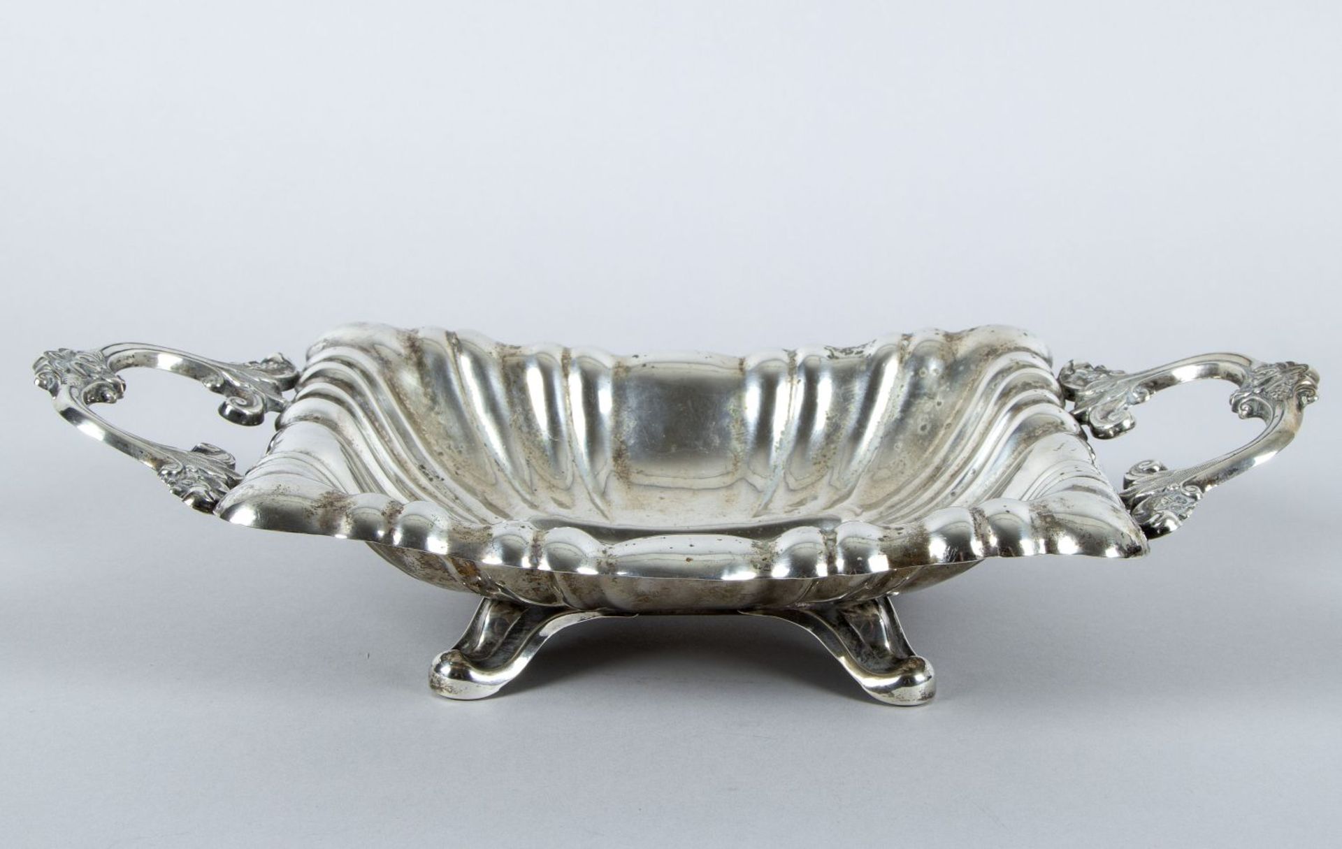 Biedermeier-Schale Silber 12-lötig.