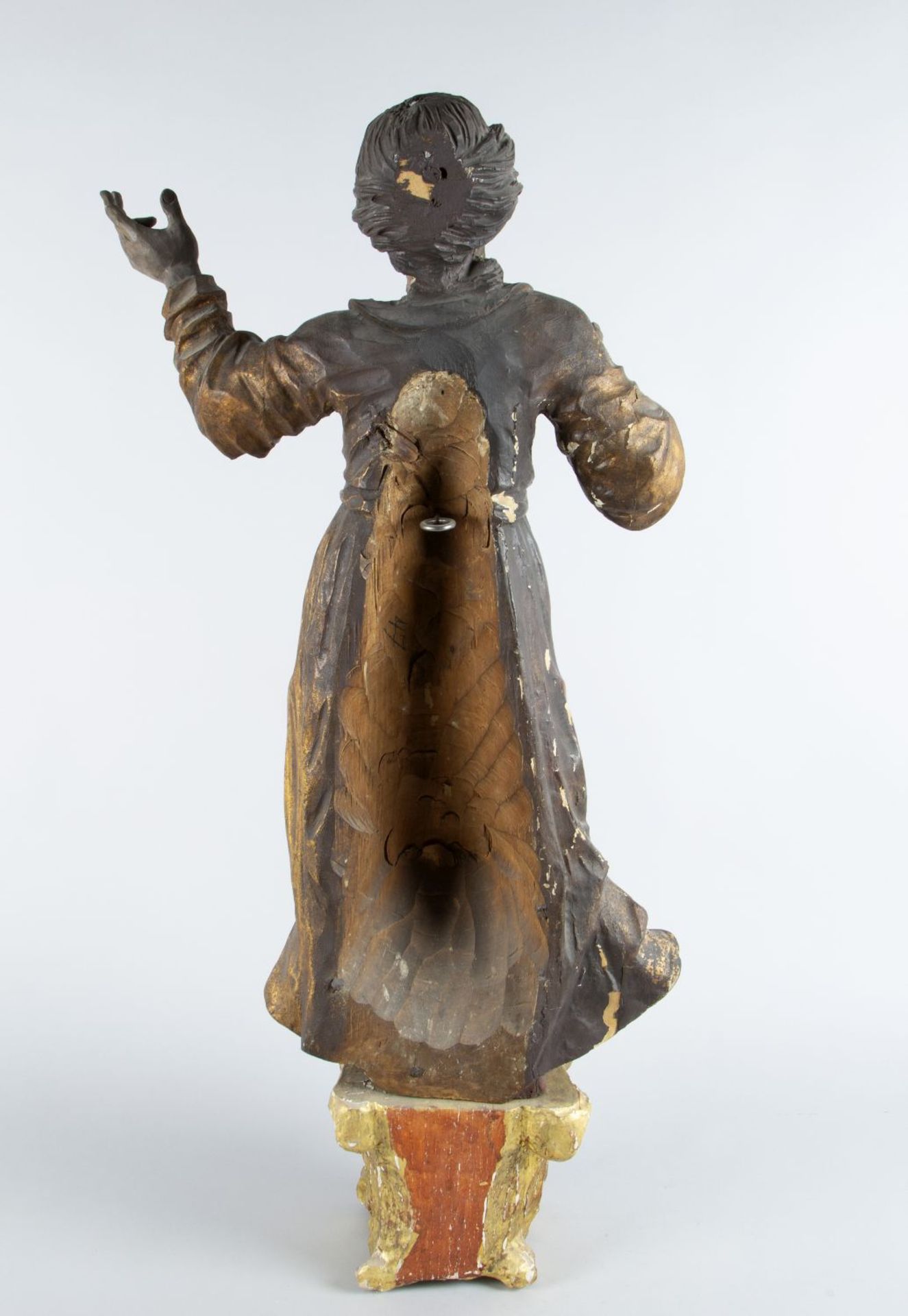 Weibliche Heiligenfigur Holz, - Image 5 of 5