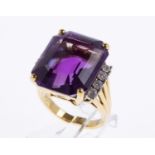 Vintage-Amethyst-Brillant-Ring