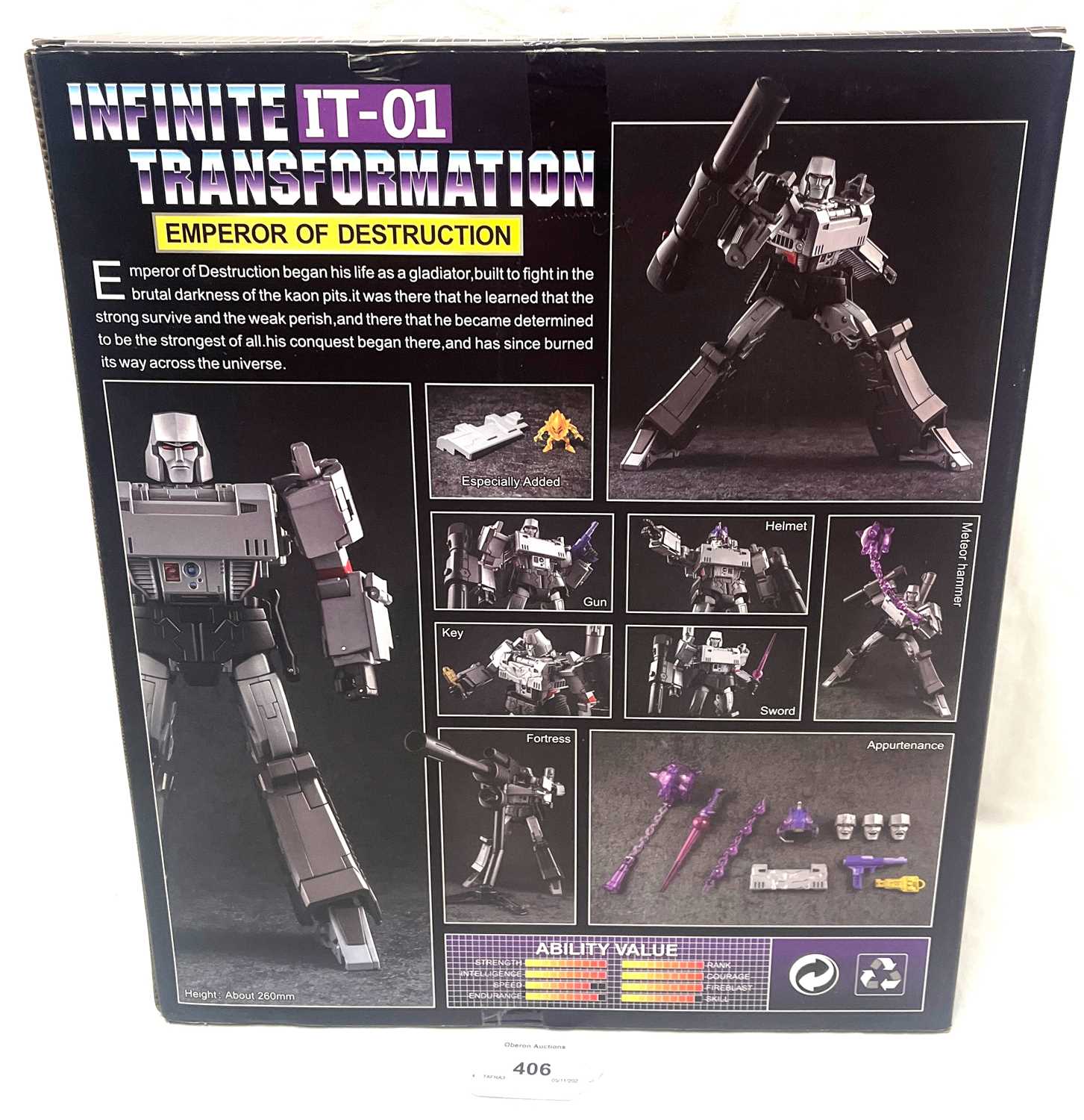 Infinate Transformation Transformers IT-01 Emperor of Destruction (Megatron) figure MIB - Image 2 of 3