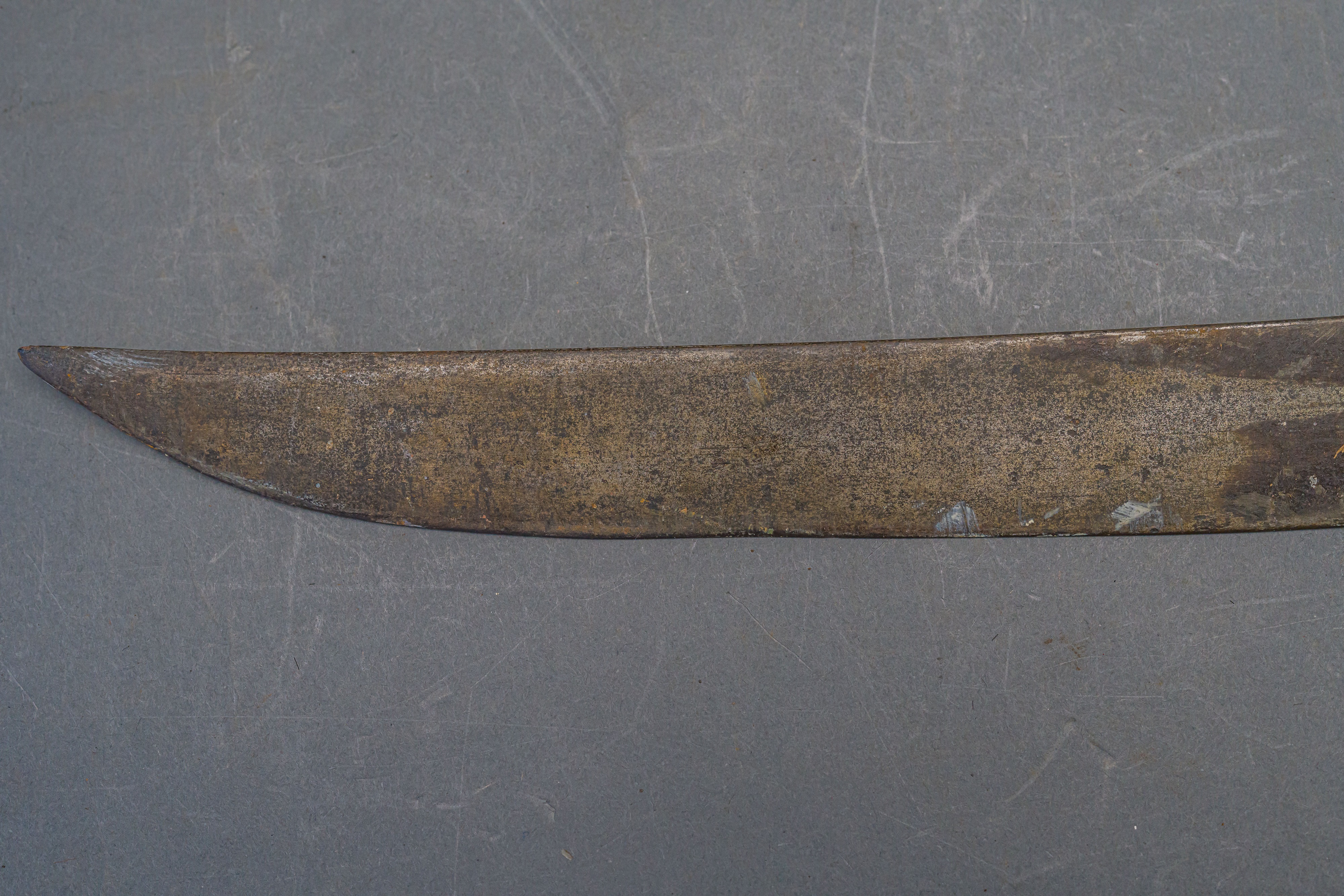 TWO AFRICAN AXES, A BOOMERANG AND A FRENCH MODEL 1816 INFANTRY SHORTSWORD (BRIQUET) - Image 9 of 23
